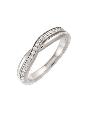 Harry Winston Tryst One Row Band . Ring Diamond Pt Platinum